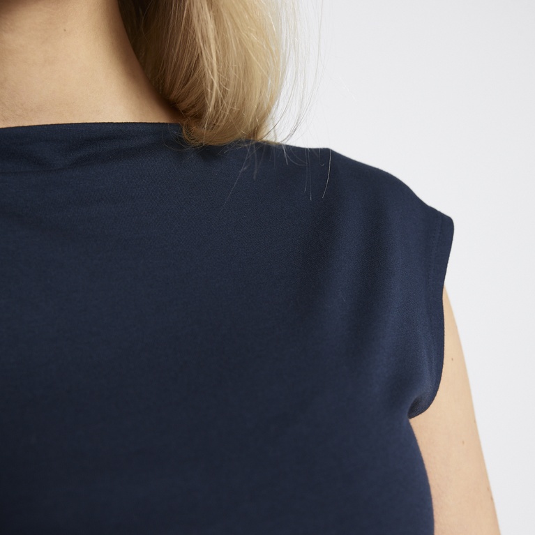 Soft feel top "Livia" Dark Blue